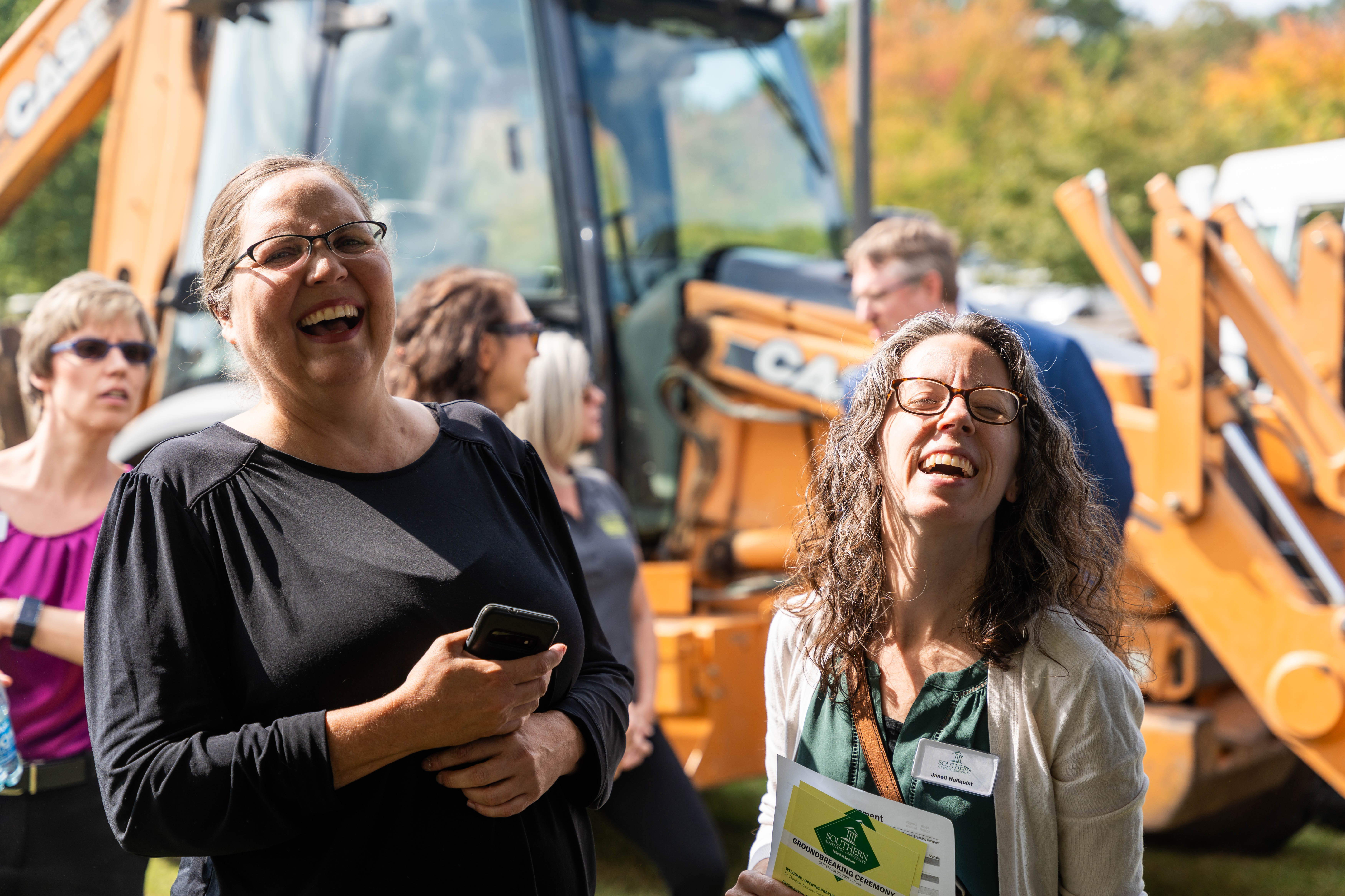 people laughing