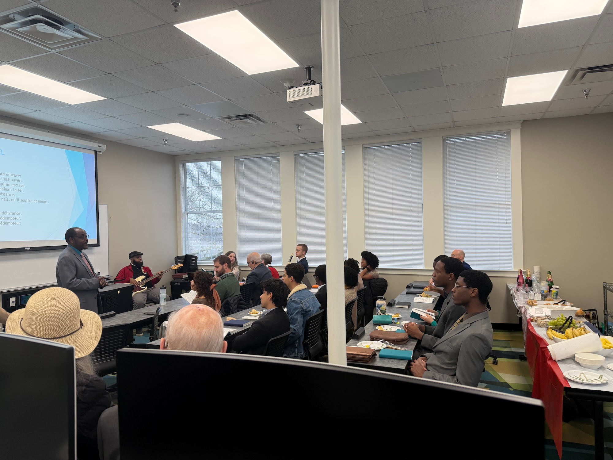 Group of people sitting at a table