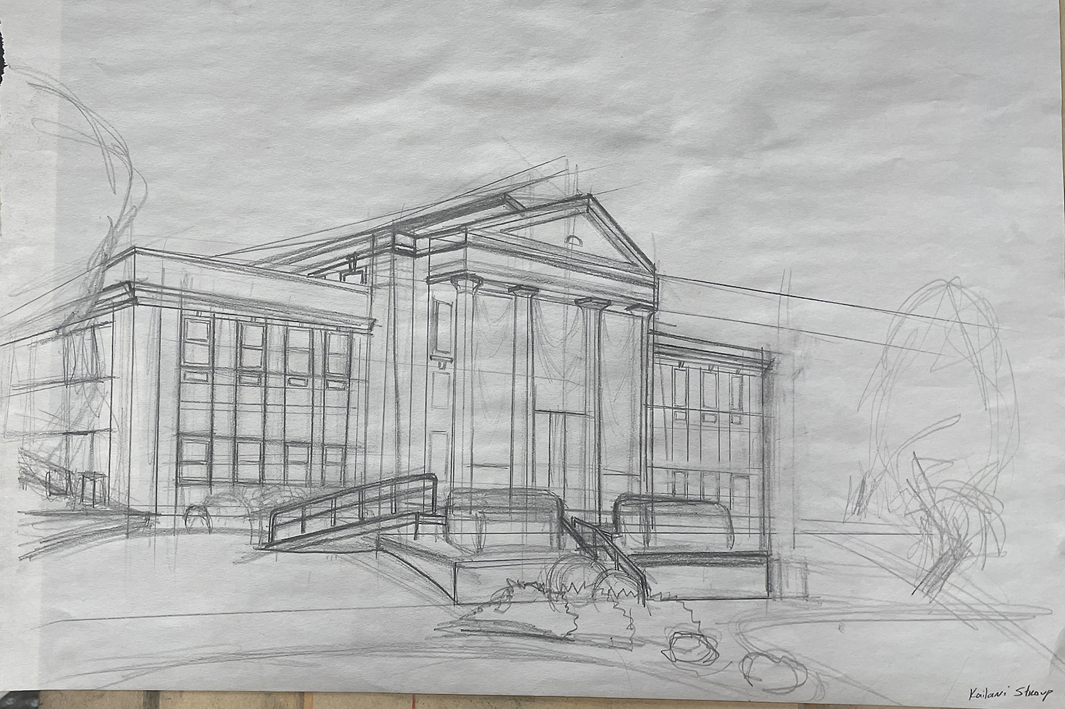 Perspective of a building