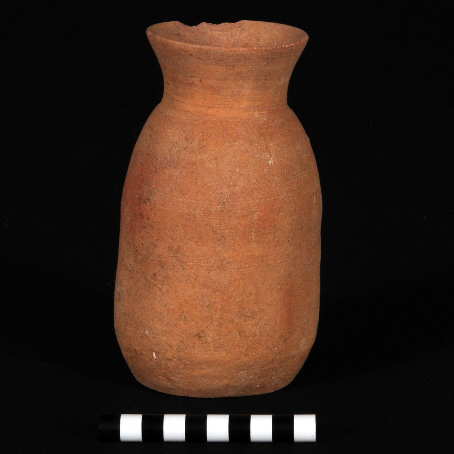 an orange jar
