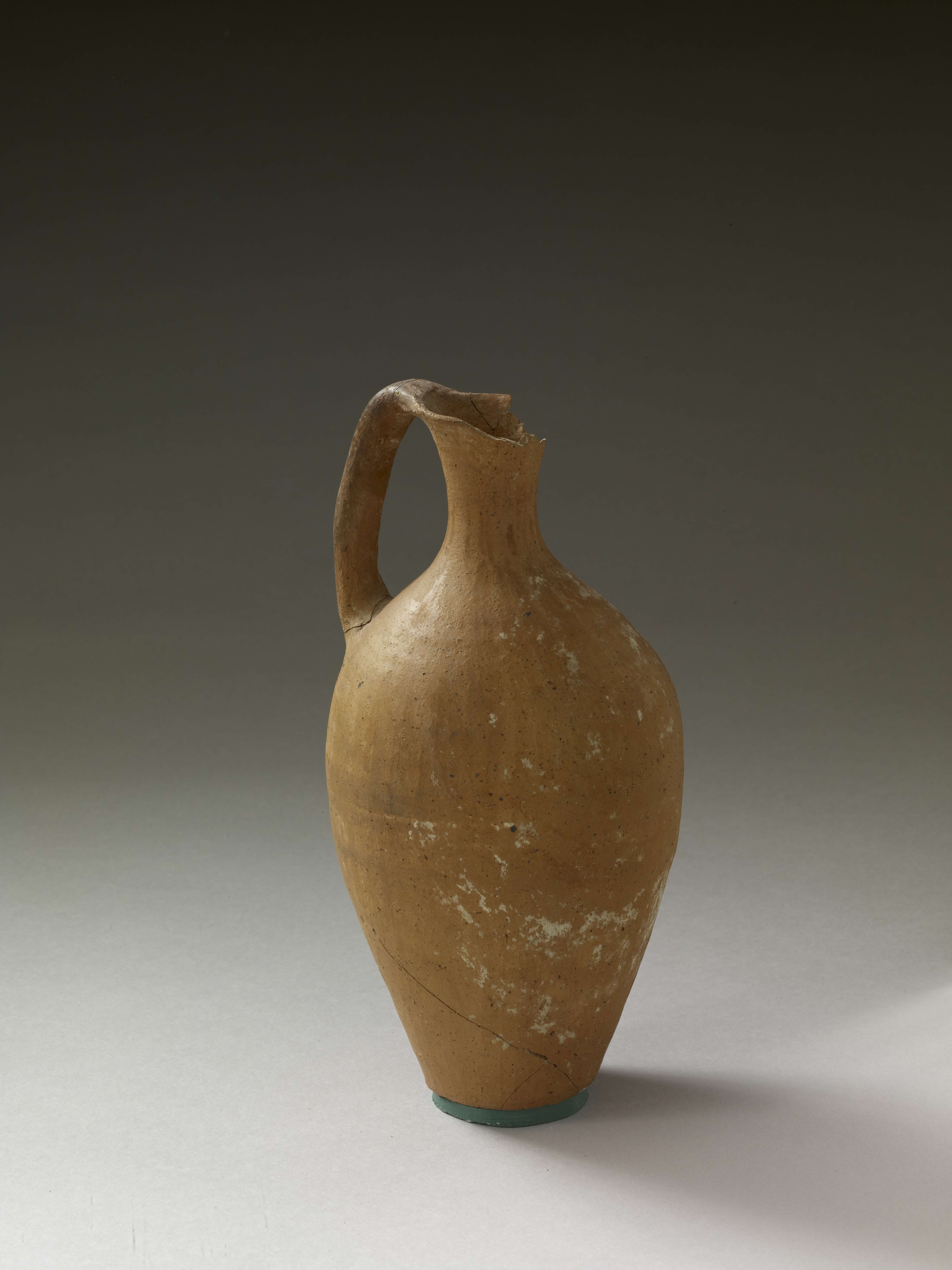an orange pitcher