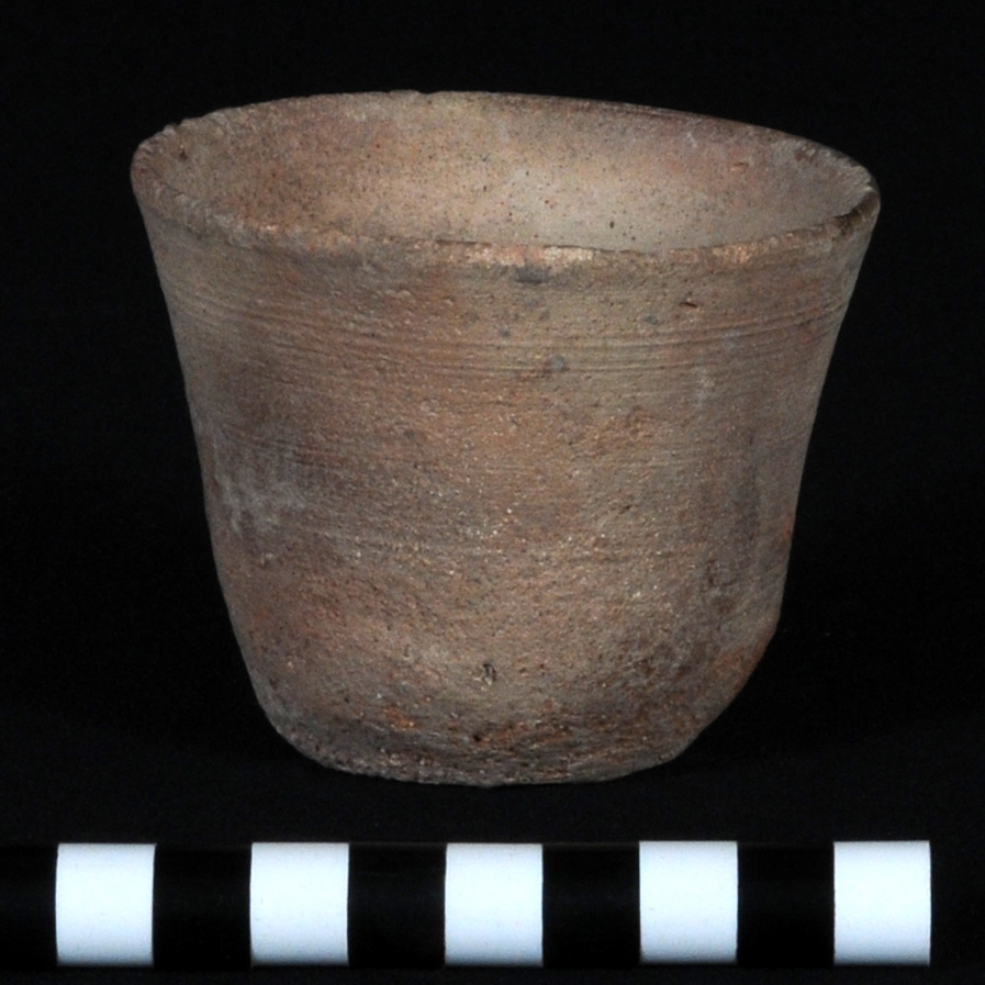 a brownish-grey cup