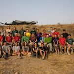 Group smiling for a photo