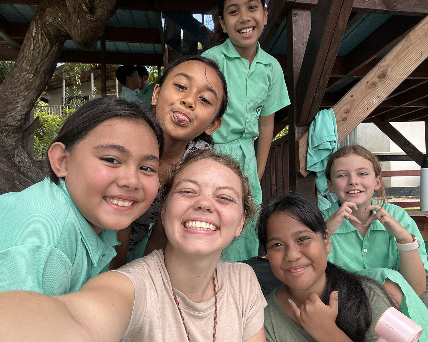 A student missionary serves overseas