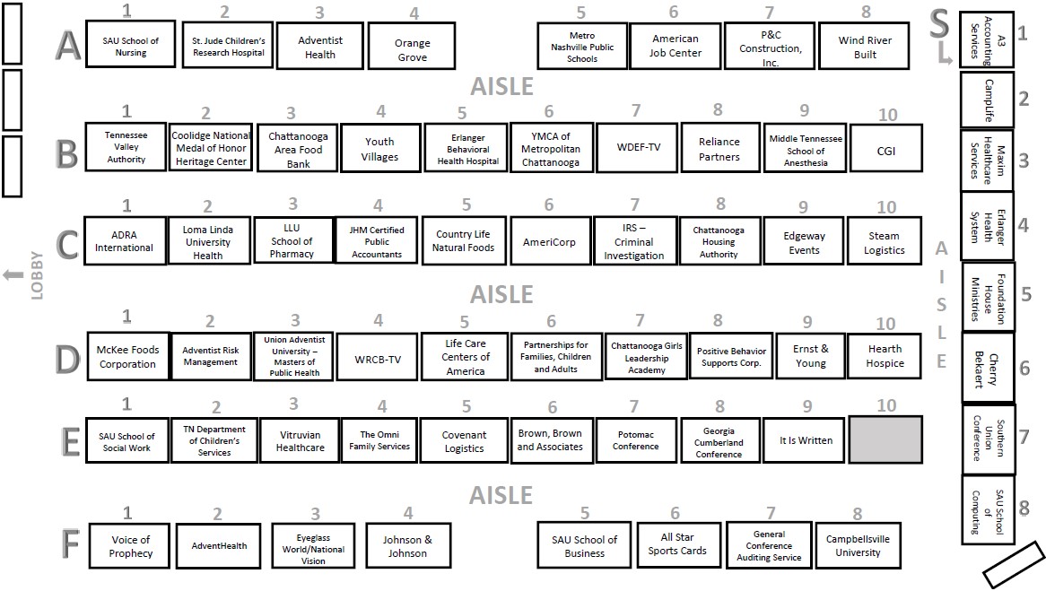 fall 2024 table map layout