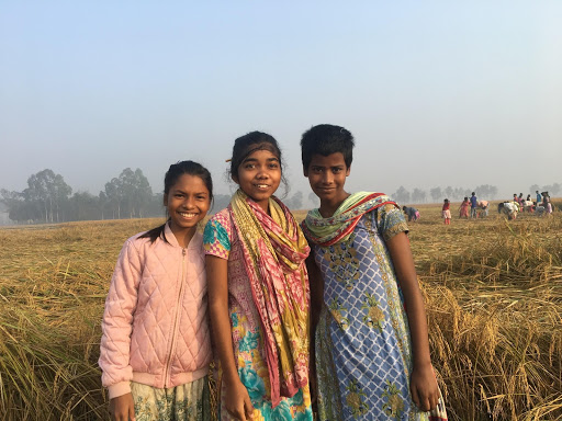 Kids out in the fields