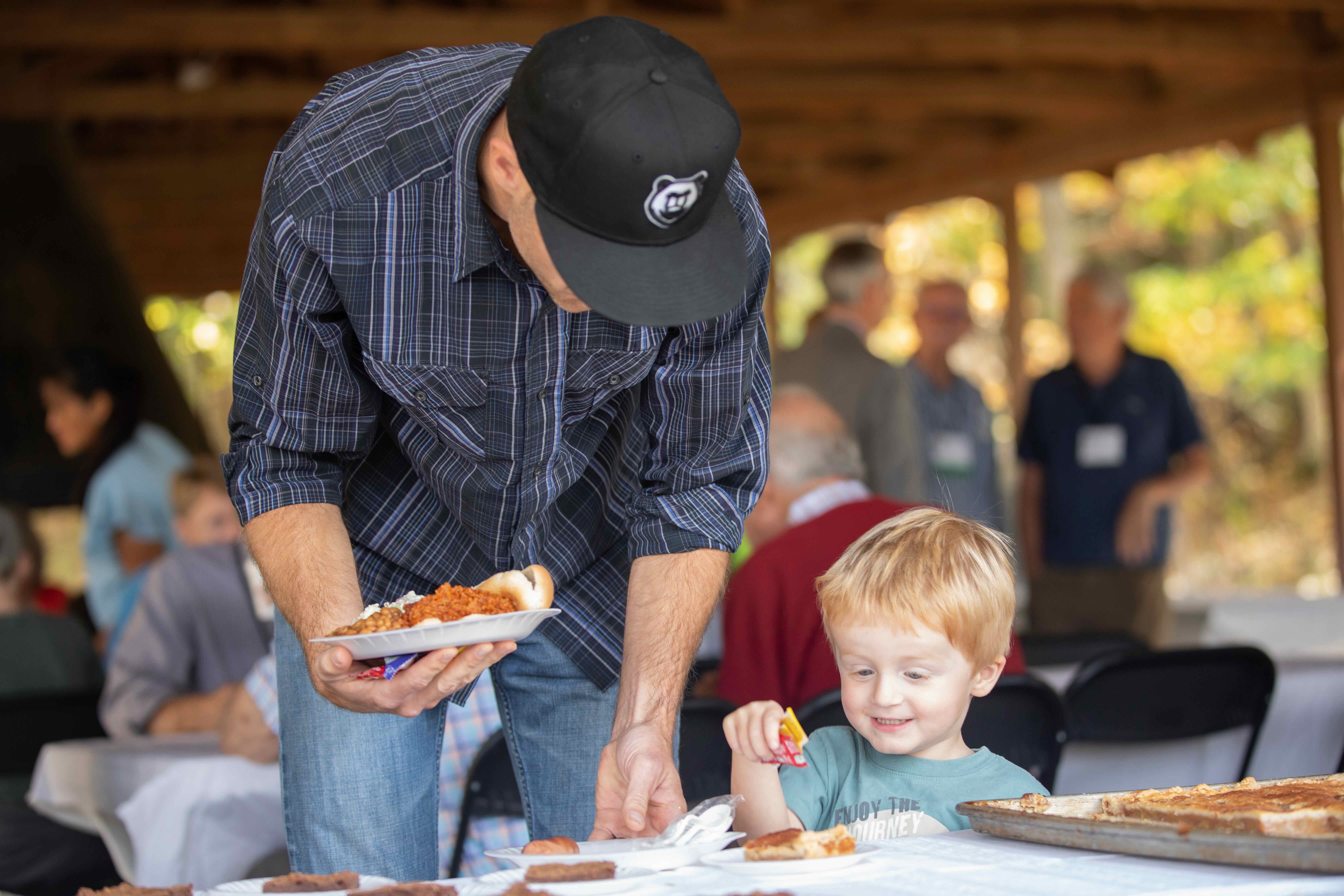 people eating food