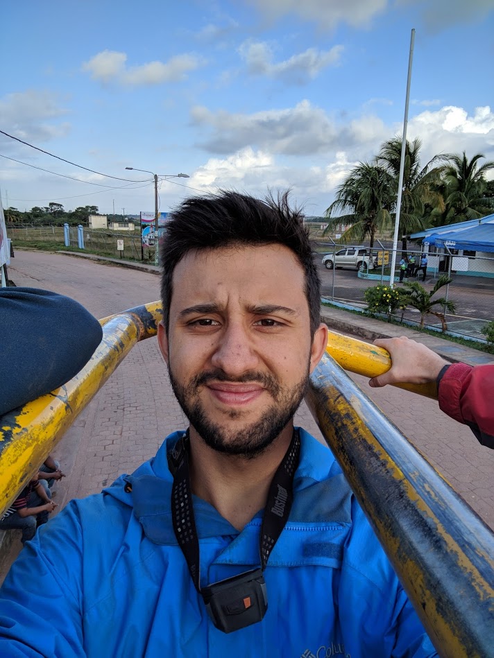 Young man in mechanics outfit