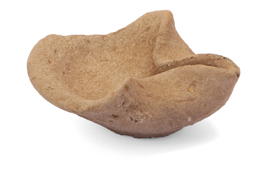 A bowl-like artifact found at the Lachish dig site.