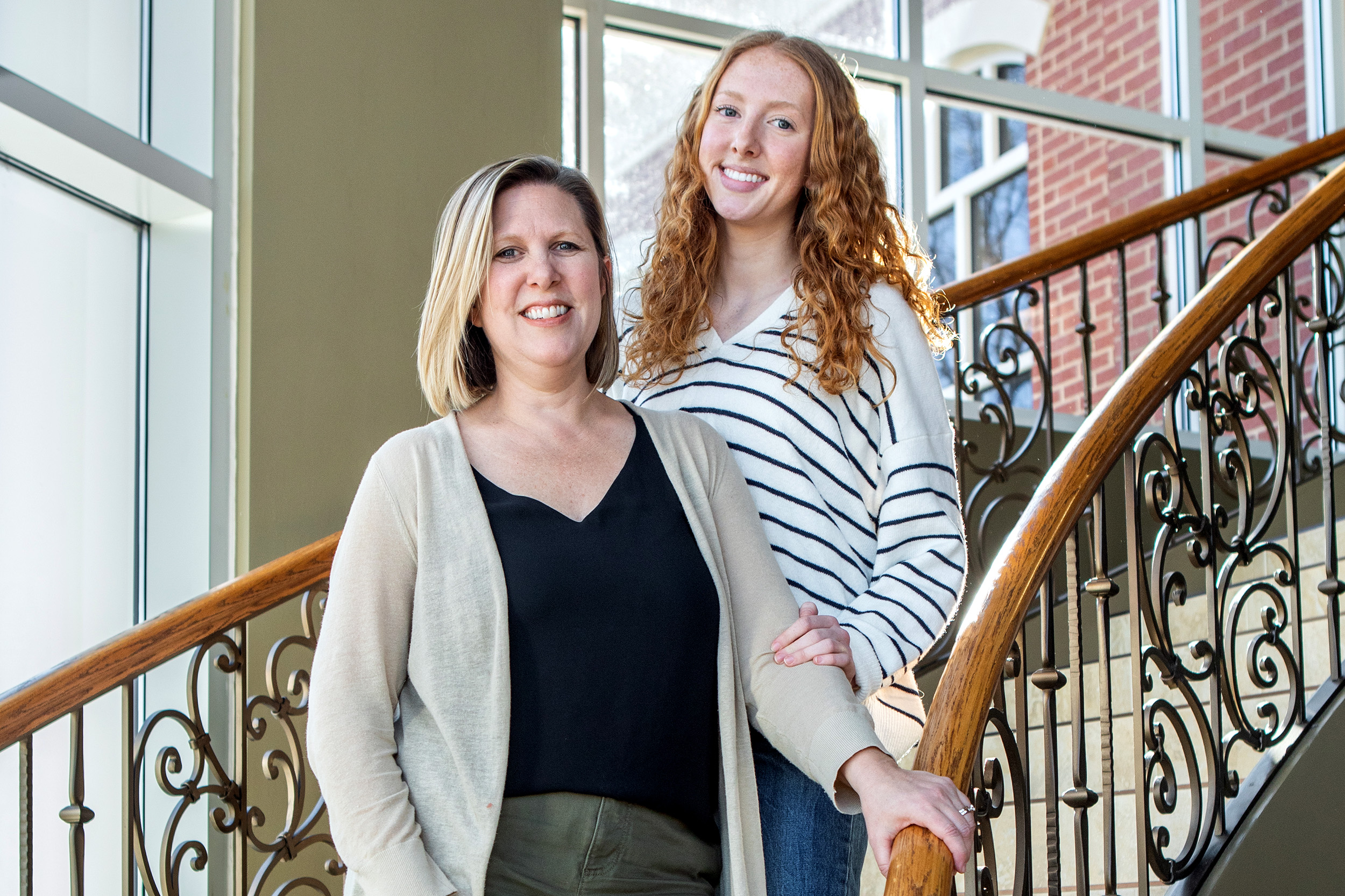 Mother of a SAU student with her daughter