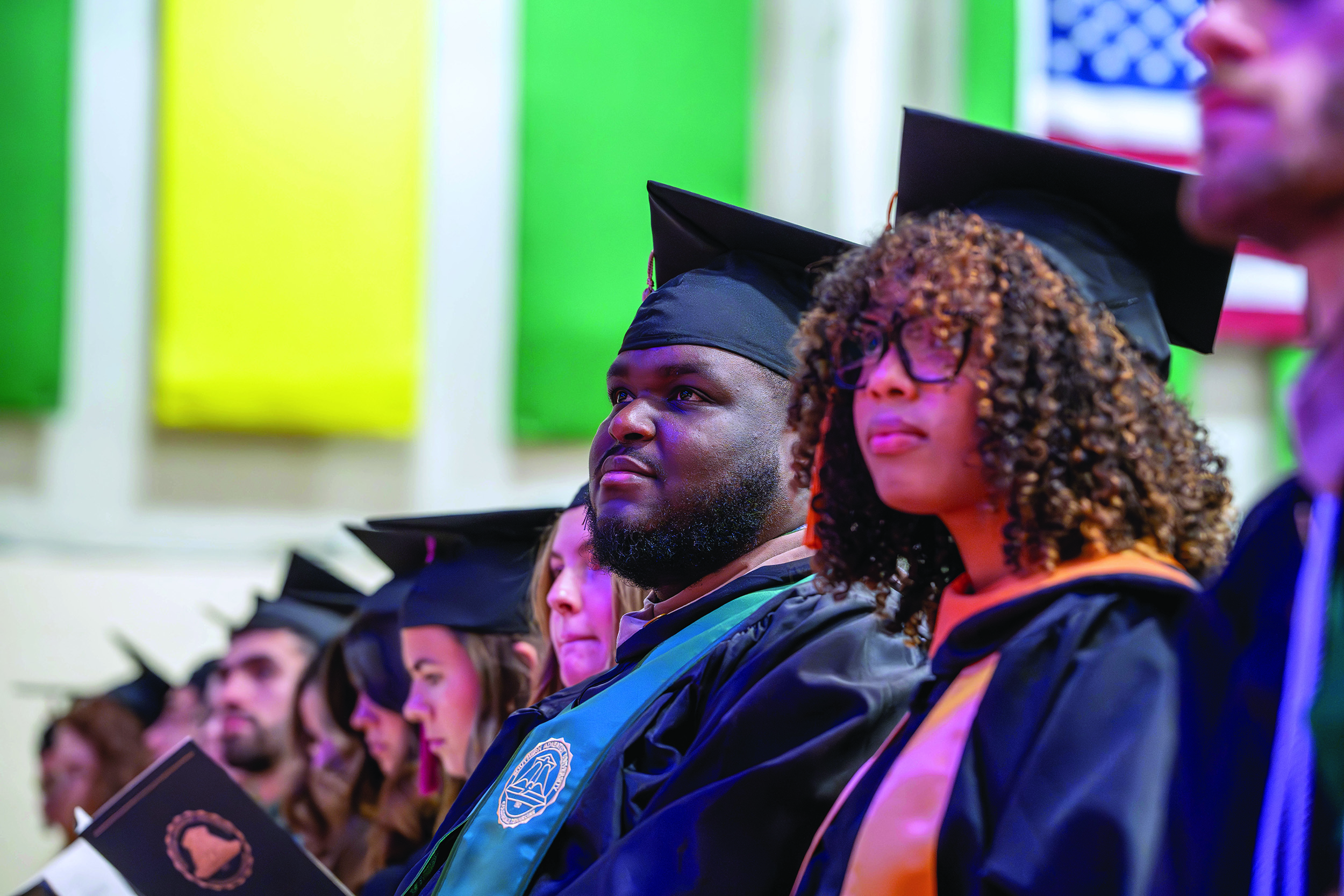 graduates during commencement