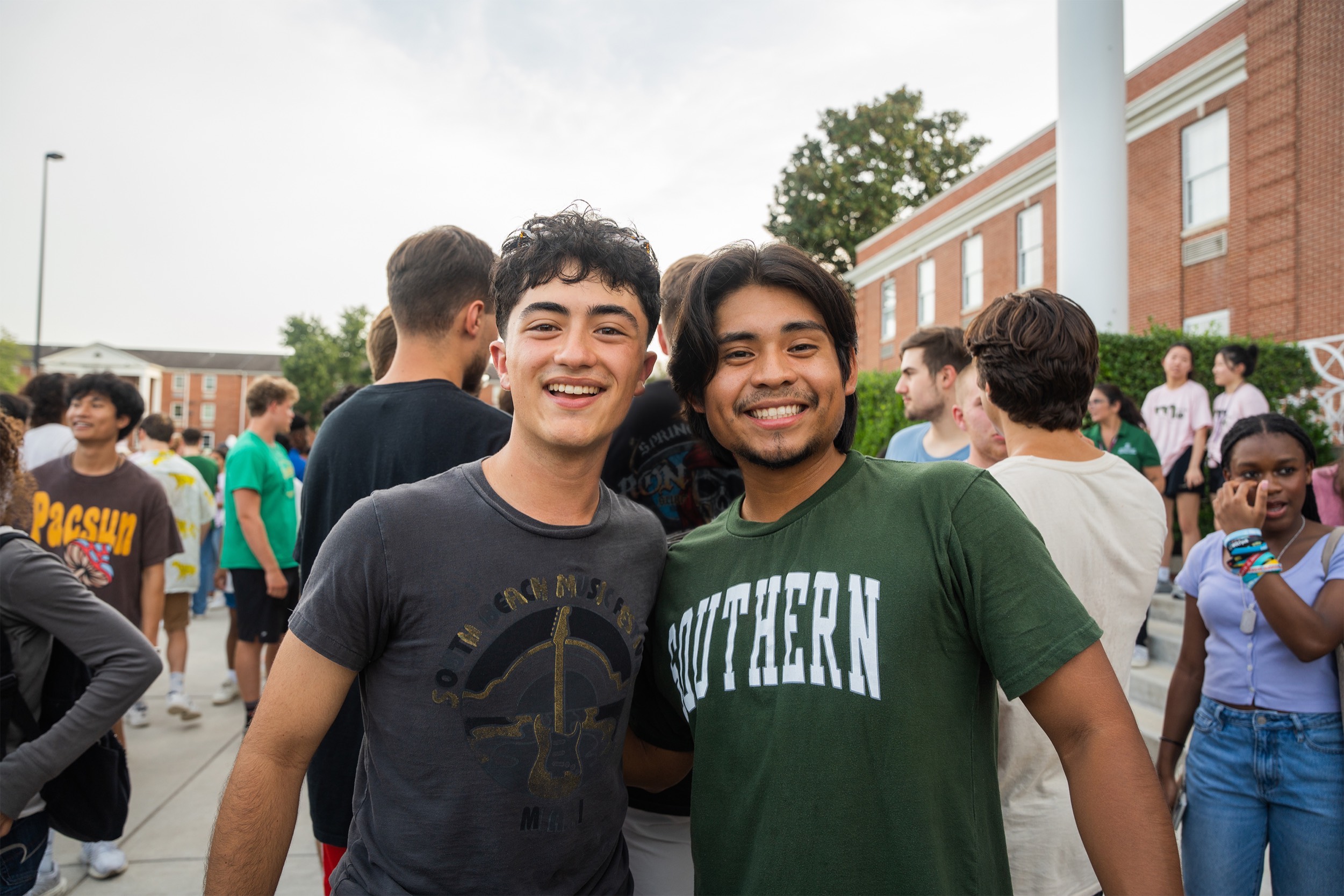 Two Southern students at the Freshman Welcome Party